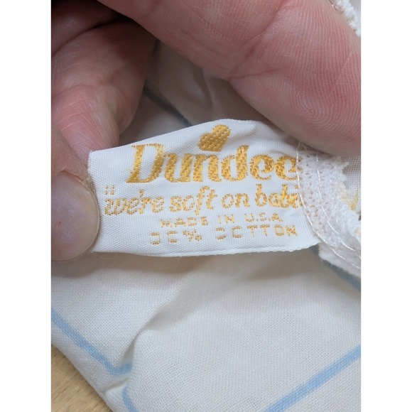 Vintage 1984 Disney Baby Blanket Dundee Mickey Minnie Dumbo Donald Pluto Cotton - Picture 5 of 6